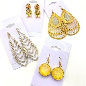 Fancy Fashion Earring Bundle of Four Pairs
